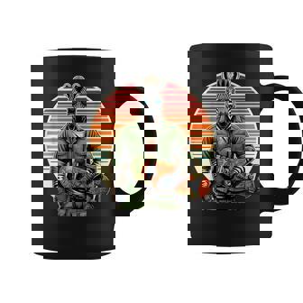 Monopatín Zebra Sunglass Zebra Retroerano Colorido Taza de café - Regaloses