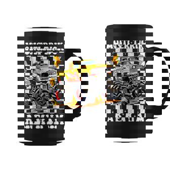 Monster Trucks Are My Jam Groovy Monster Truck Boys Toddlers Coffee Mug - Seseable