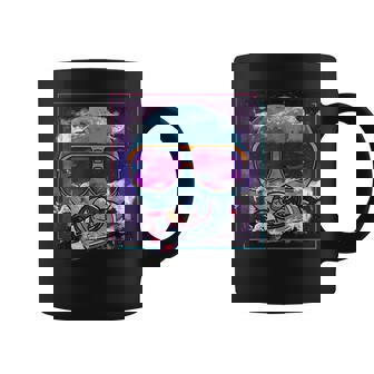 Moon With Sunglasses Astronaute Moon Space Rocket Graphic Tasse - Cadeauxyz