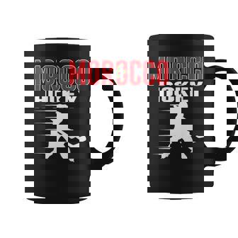 Morocco Ice Hockey Fans Jersey Support Moroccan Hockey Team Graphic Print Coffee Mug - Monsterry