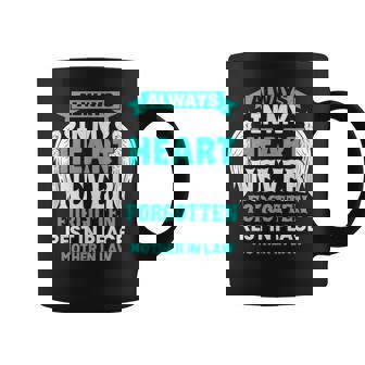 Mother-In-Law In Heaven Family Member Memorial Graphic Print Coffee Mug - Monsterry