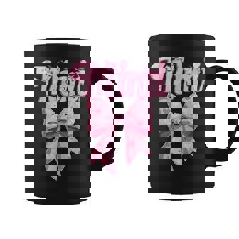 Mother's Day Coquette Bow Family Matching Groovy Pink Mimi Coffee Mug - Thegiftio