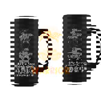 Ms Warrior Messy Bun Multiple Sclerosis Awareness Coffee Mug | Seseable CA