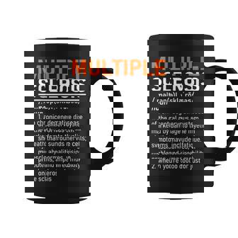 Multiple Sclerosis Awareness Ms Definition Warrior Support Taza de café - Regaloses