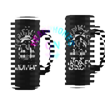 Music Headphones On World Off Music Lovers Producer DJ Graphic Print Coffee Mug - Monsterry