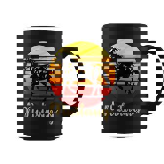 Mustang Horse Breed Running In Sunset Pony Trail Rodeo Shirt Graphic Print Coffee Mug - Monsterry