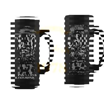 Nacido En 1978 46 Años Cumpleaños Moto Biker Hombre Motero Taza de café - Regaloses