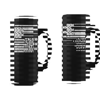 Nage Daughter Survivor Usa Flag Patriotic Coffee Mug - Seseable