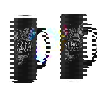 Nana For With Butterflies Mother's Day Tie Dye Coffee Mug | Mazezy