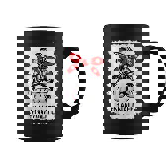 Nana Life Soccer Messy Bun Bleached Baseball Mother's Day Coffee Mug | Mazezy