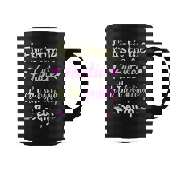 New First Time Auntie Let The Spoiling Begin Graphic Print Coffee Mug - Monsterry