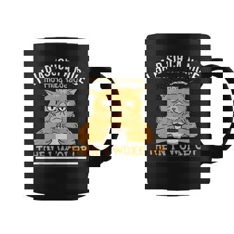 I Had Such A Nice Morning Angry Cat Bad Cattitude Graphic Print Coffee Mug - Monsterry