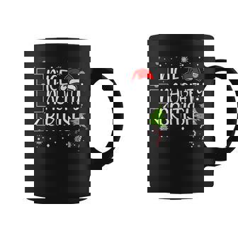 Nice Naughty British Christmas Naughty British Family Group Graphic Print Coffee Mug - Monsterry
