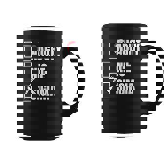 Nice Naughty Sigma Xmas List Christmas Sigma Graphic Print Coffee Mug - Monsterry