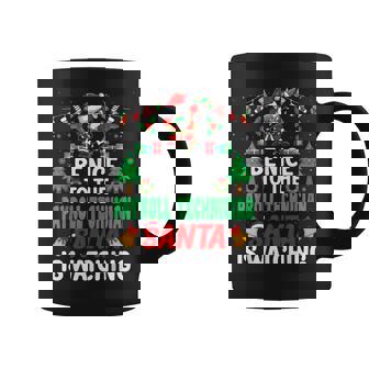 Be Nice To The Payroll Technician Santa Christmas Taza de café - Regaloses