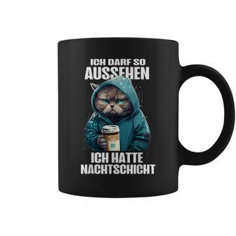 Night Layer Cat Coffee Layered Work Tassen - Geschenkecke