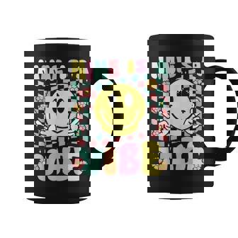 Nine Is A Vibe 9 Year Old 9th Groovy Birthday Party Graphic Print Coffee Mug - Monsterry