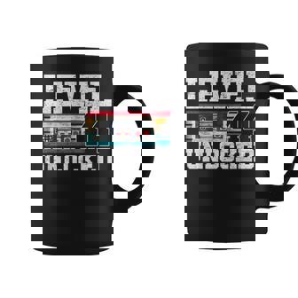 Nivel 44 Desbloqueado 44 Años Regaloideo Gamer 44 Cumpleaños Taza de café - Regaloses