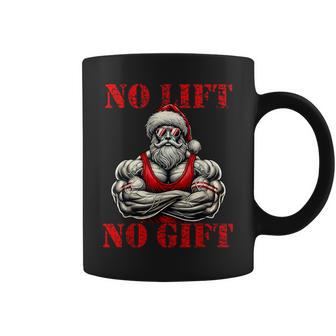 No Lift No Fitness Santa Muscle Christmas Tassen - Geschenkecke