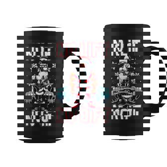 No Lift No Santa Claus Gym Fitness Weightlifting Tank Top Graphic Print Coffee Mug - Monsterry