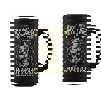 No Tags No Restarts Cowboy Western Country Fan Line Dance Cuello Taza de café - Regaloses