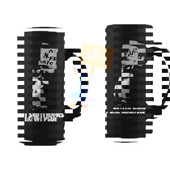 No Tariffs Penguin Protest Heard Island I Stand With Penguin Coffee Mug - Thegiftio UK
