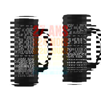 Noces D'acajou Cadeau D'anniversaire 27 Ans De Mariage Tasse - Cadeauxyz