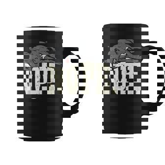 Nope Lazy Pitbull Pitties Pet Dog Lover Owner Graphic Print Coffee Mug - Monsterry