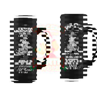 North Swole Santa Claus Weight Lifting Christmas Gym Workout Graphic Print Coffee Mug - Monsterry