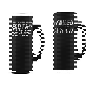 Do Not Fear God Is In Control Graphic Print Coffee Mug - Monsterry