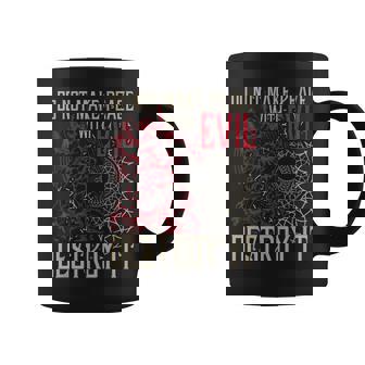 Do Not Make Peace With Evil Destroy It Graphic Print Coffee Mug - Monsterry