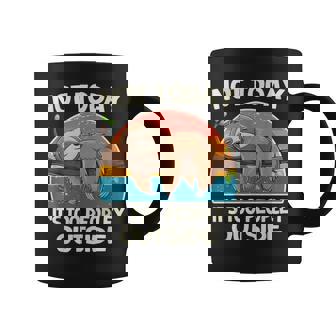 Not Today It's Too Peopley Outside Sloth Coffee Mug | Seseable CA