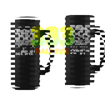 Number Of The Half-Devil 333 Only Half Evil Graphic Print Coffee Mug - Monsterry