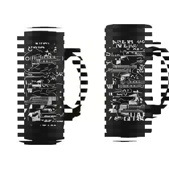 Nunca Puedes Tener Demasiadas Guitarras Músicos Divertidos Taza de café - Regaloses
