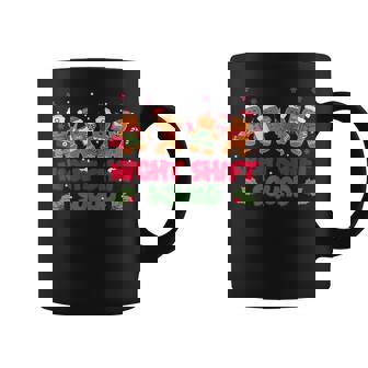 Nurse Christmas Night Shift Squad Gingerbread RN ER ED Graphic Print Coffee Mug - Monsterry