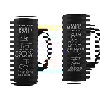 Nurse Midwife All Languages Future Midwife Student Thank You Graphic Print Coffee Mug - Monsterry