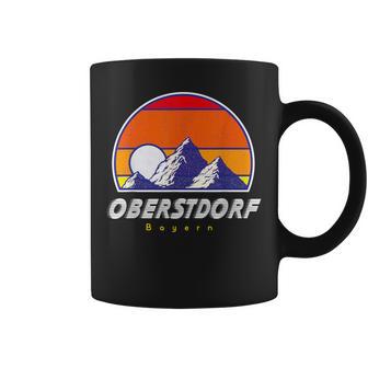 Oberstdorf Bayern Germany Retro 80S Ski Holidays Tassen - Geschenkecke