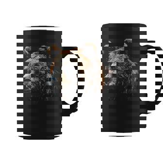 Obra De Arte Amante Del Oso Oso Con Motivo De Animales Taza de café - Regaloses