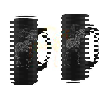 Obra De Arte De Caballo Diseño De Caballo Equitación Animales Caballo Taza de café - Regaloses