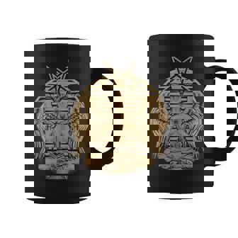 Occult Day Symbol Secret Mystical Baphomet Goat Graphic Print Coffee Mug - Monsterry