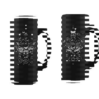 Occult Moth Witchcraft Voodoo Magic Cast Spell Witch Graphic Print Coffee Mug - Monsterry