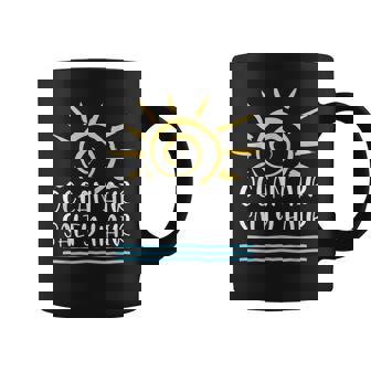 Ocean Air Salty Hair Beach Lovers Summer Vacation Graphic Print Coffee Mug - Monsterry