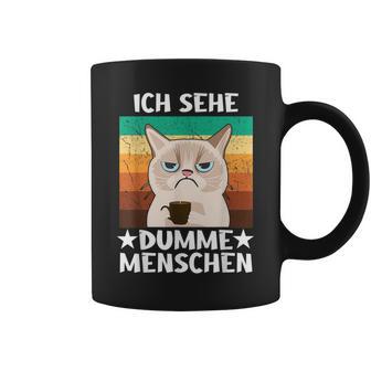 Office Humour Sarcasm Coffee Cat Ich Sehe Dupdy People Tassen - Geschenkecke