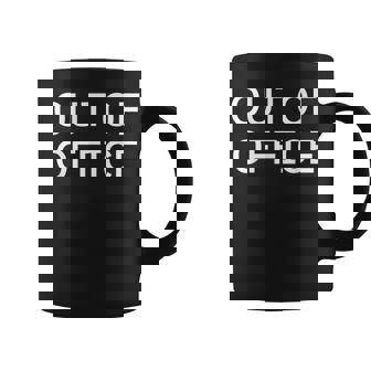 Out Of Office Shirt Vacation Holiday Work Break OoO Graphic Print Coffee Mug - Monsterry