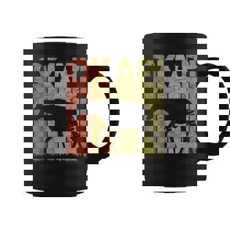 Okapi Vintage Forest Giraffe Okapi Retro Zoology Graphic Print Coffee Mug - Monsterry