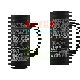 Old Man With A Ham Radio Operator Graphic Graphic Print Coffee Mug - Monsterry
