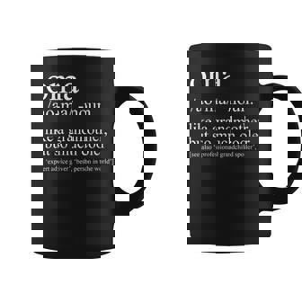 Oma Definition Grandma Christmas Mother's Day Birthday Coffee Mug - Monsterry