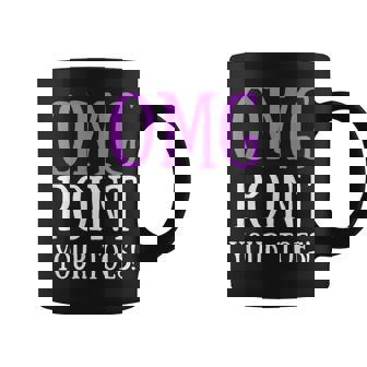 OMG Point Your Toes Tap Dancer Graphic Print Coffee Mug - Monsterry