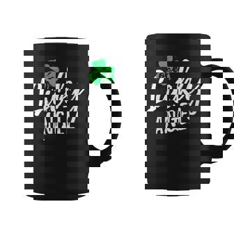 One Lucky Angel St Patrick's Day Shamrock Pajama Idea Graphic Print Coffee Mug - Monsterry