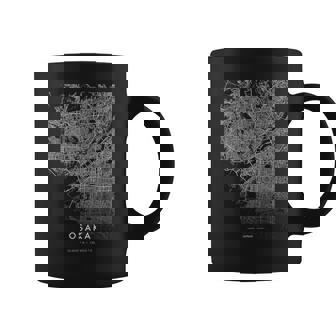 Osaka Japón City Coordenadas Skyline City Mapa Taza de café - Regaloses